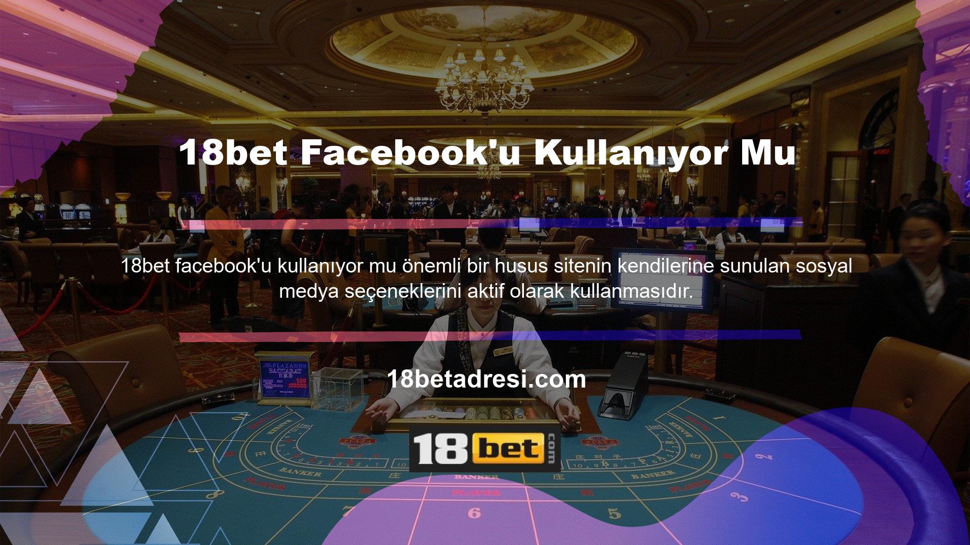 Bahisçilerin sosyal medya seçenekleriyle ilgili sorusu 18bet Facebook'u aktif olarak kullanıp kullanmadığı sorusunu içeriyor